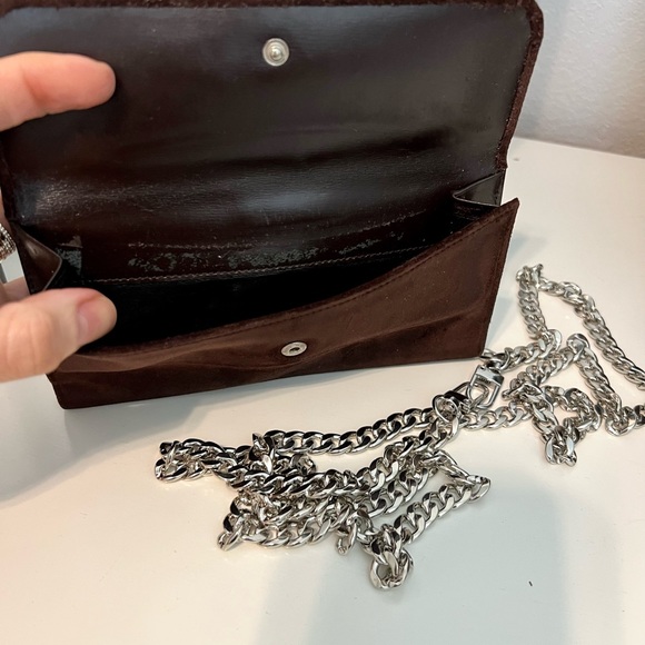 🐎 GUCCI HORSEBIT WALLET/CROSSBODY🐎 🤎BROWN SUEDE🤎 - Picture 4 of 5